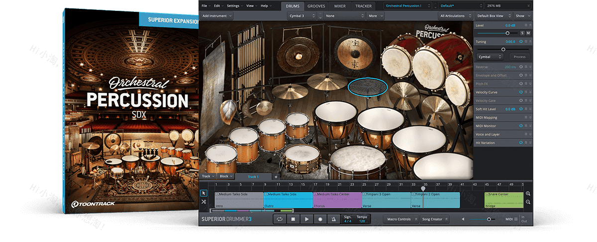 Toontrack Orchestral Percussion SDX Library Update v1.0.2 声音库升级包                