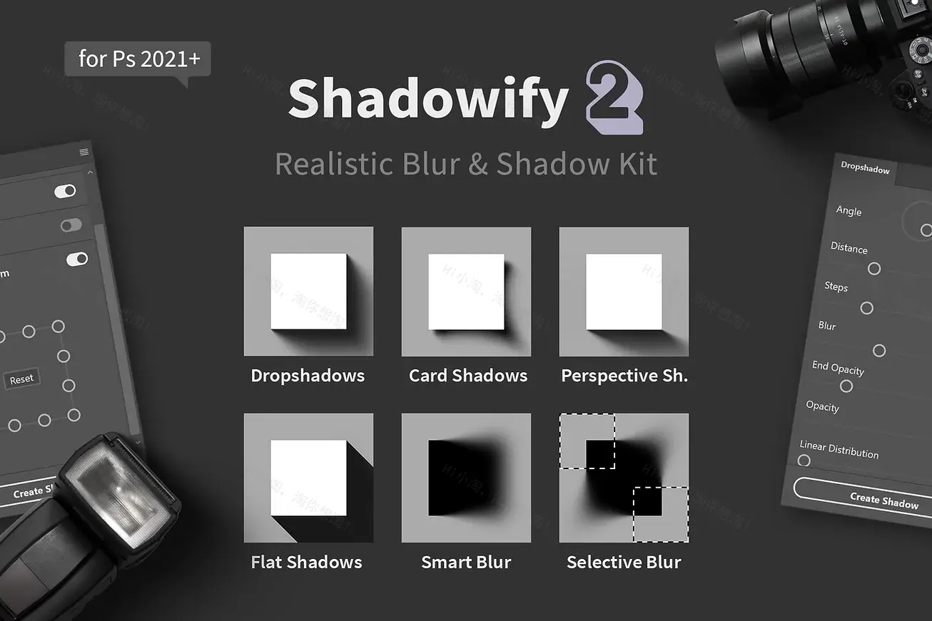 Shadowify 2 v1.0.1 PS模糊阴影套件插件Win版                