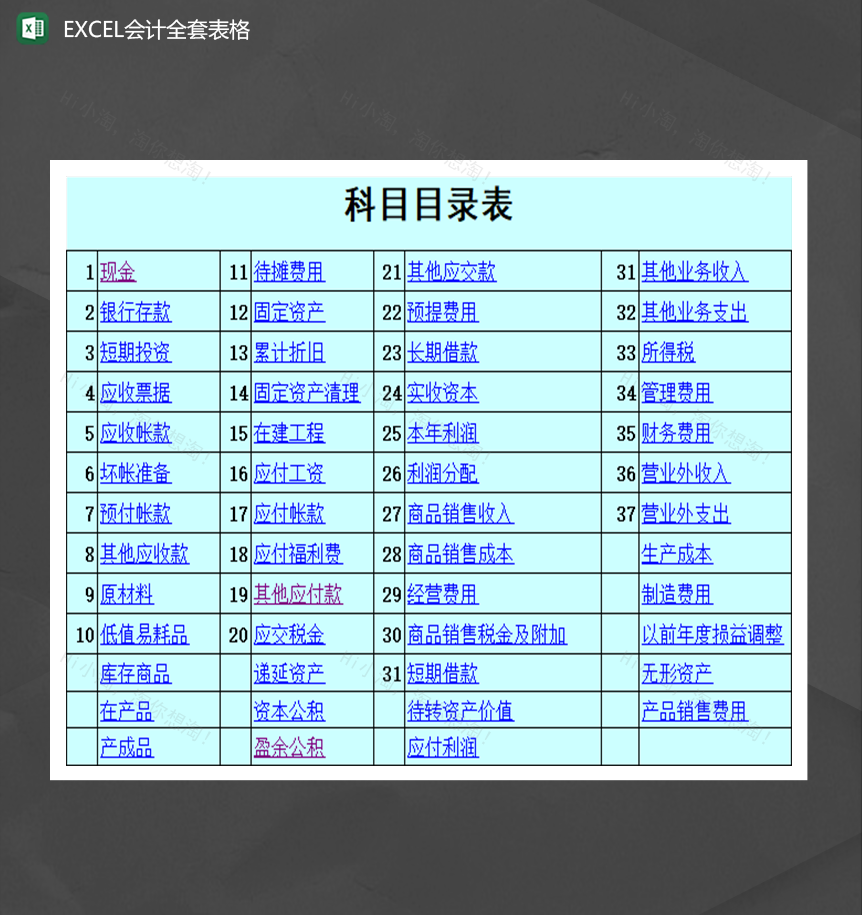 财务会计支出明细费用支出收支明细宝宝Excel模板-1
