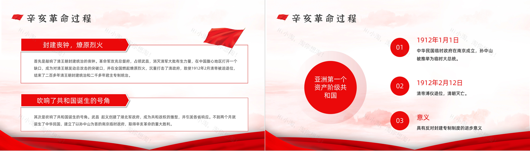 中国民主革命纪念活动辛亥革命110周年历史知识学习教育PPT模板-7