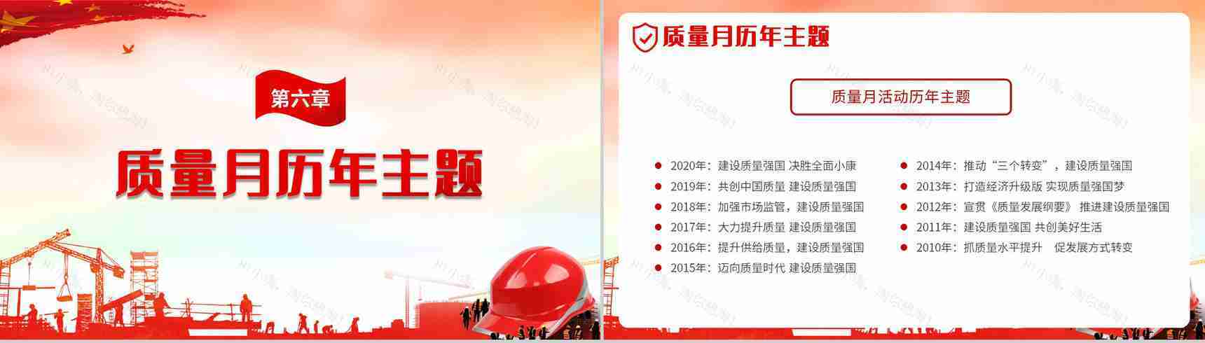 党政风全国质量月文案模版宣传生产安全教育PPT模板-12