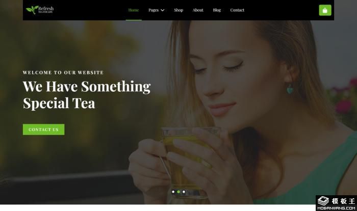 健康茶叶电商网站模板