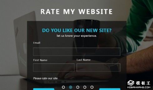 文章评论表单响应式网页模板