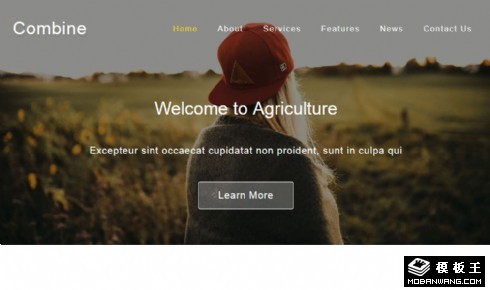 农业合作产品响应式网页模板