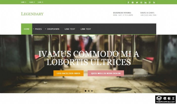 项目经营动态网页模板