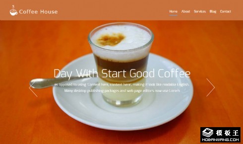 咖啡屋点心响应式网页模板