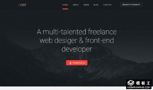 黑白产品介绍响应式网页模板