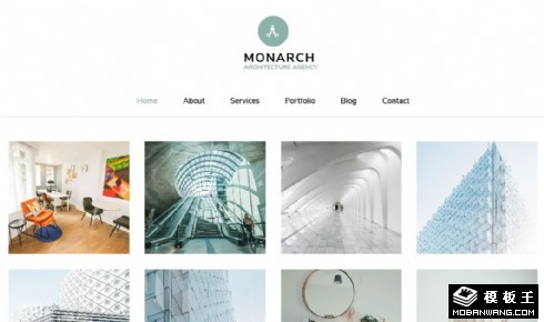 世界建筑设计展示响应式网页模板
