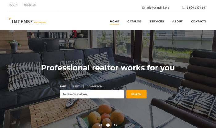 一站式购房租房解决方案网站模板