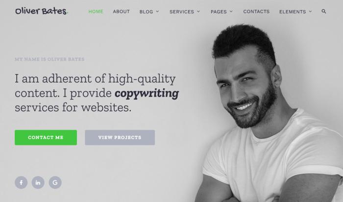 个人内容创作展示网站模板