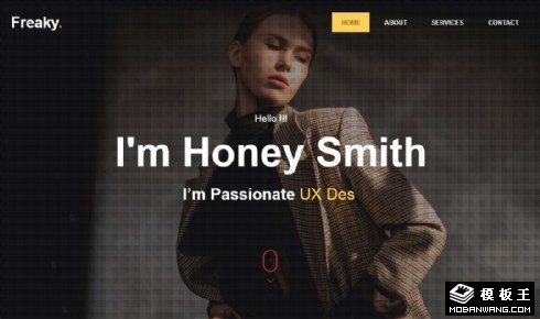 个性创意展示响应式网页模板