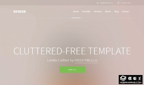 服务项目动态展示响应式网页模板