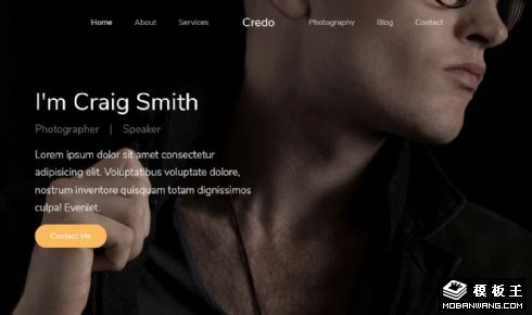 摄影项目服务响应式网页模板