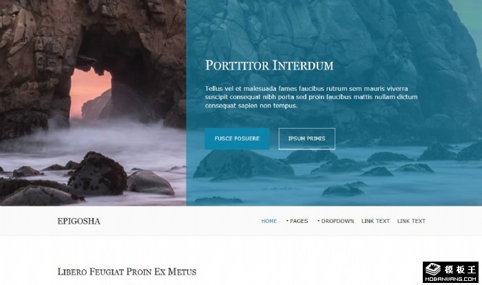 生态户外旅行网页模板