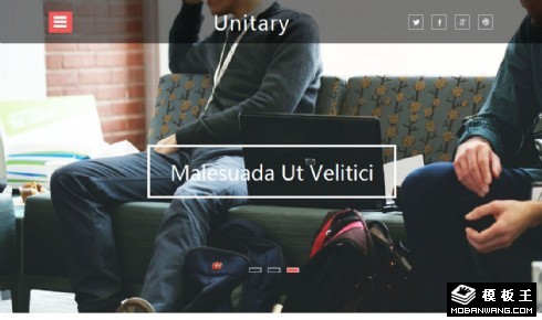 企业服务展示响应式网页模板