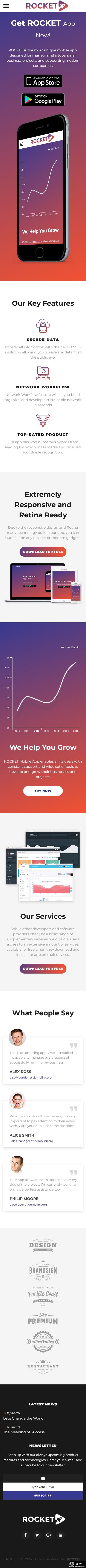 企业成长加速器App推广模板-手机预览