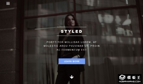 时尚潮流动态响应式网页模板