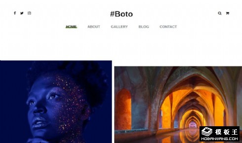 照片资源库响应式网页模板