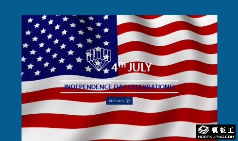 纪念日专题响应式网页模板