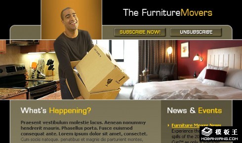 搬家公司EDM网页模板