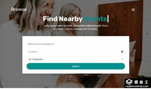 生活服务搜索聚合响应式网页模板