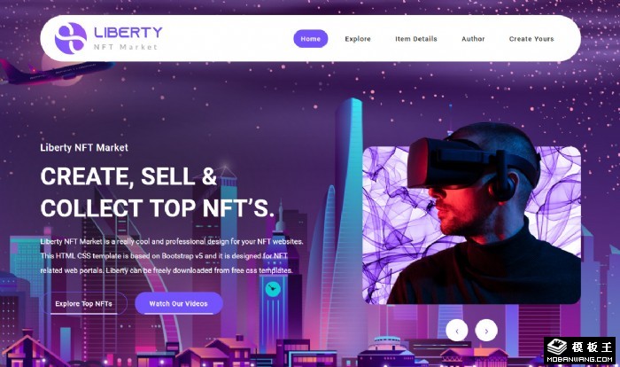 数字虚拟技术应用网页模板