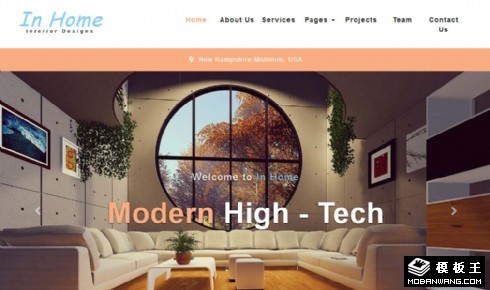 现代室内设计团队响应式网站模板