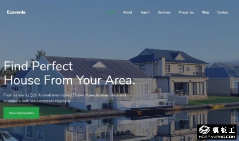 房产地段户型展示响应式网站模板