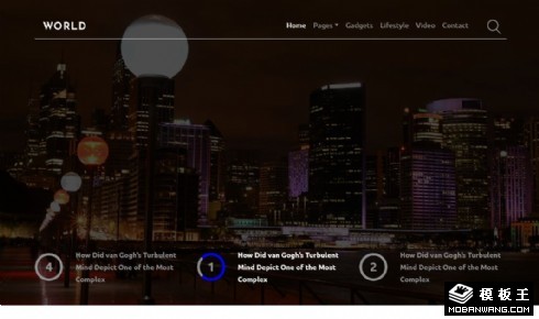 综合世界新闻动态响应式网站模板