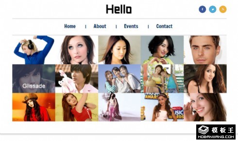 个人图片信息介绍网页模板