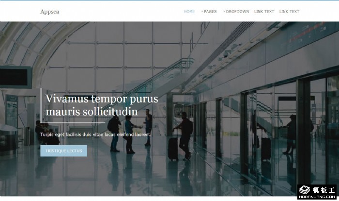 商务活动中心网页模板