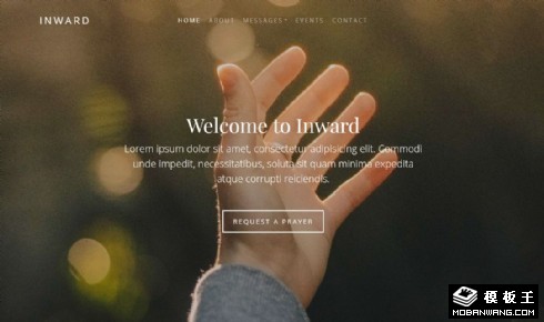 教会活动动态响应式网站模板