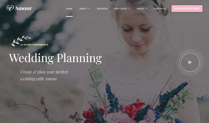 梦幻婚礼定制网站模板