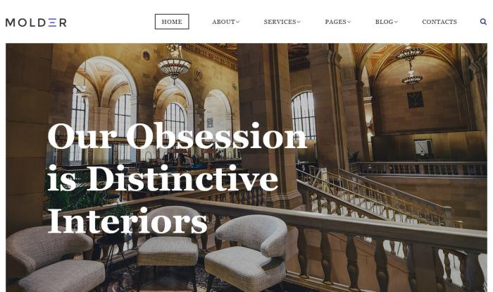 高端室内家居空间设计网站模板