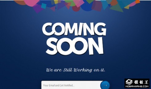 深蓝网页即将上线网页模板