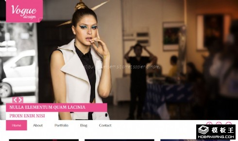 时尚设计师响应式网页模板