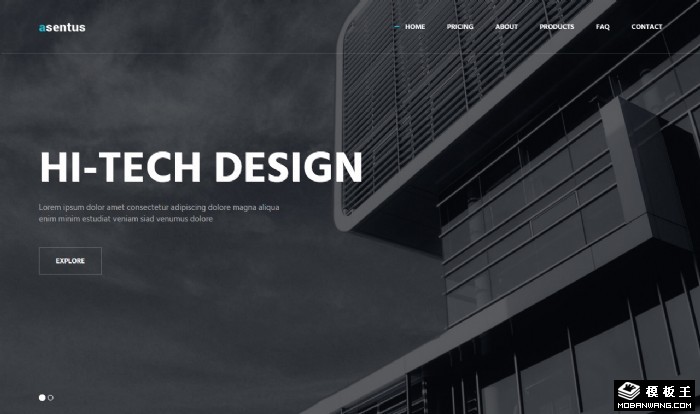 多功能创新服务展示网站模板