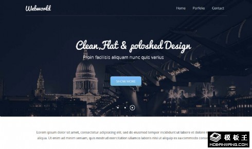 网络世界信息介绍网页模板