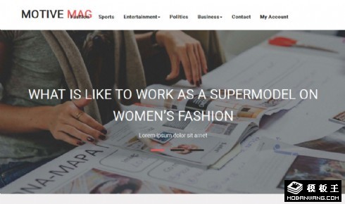 娱乐资讯主题响应式网页模板