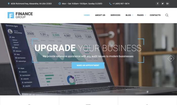 专业财务咨询公司网站模板