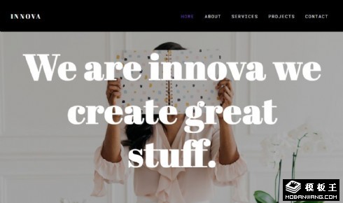 创意WEB设计项目响应式网站模板