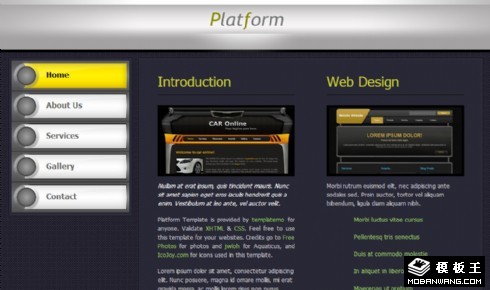 深紫信息介绍网页模板