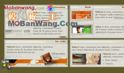 欧美商务网站模板