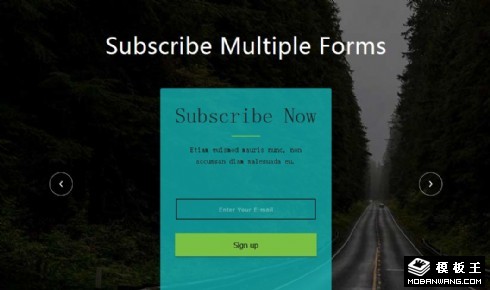 多个订阅表单切换网页模板