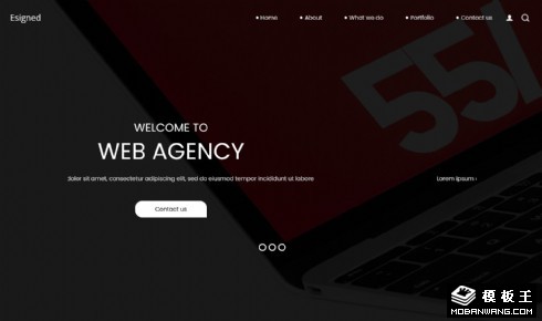 网络技术开发公司网页模板