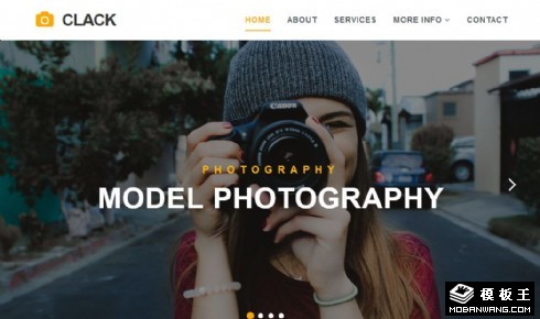 摄影服务技术展示响应式网站模板