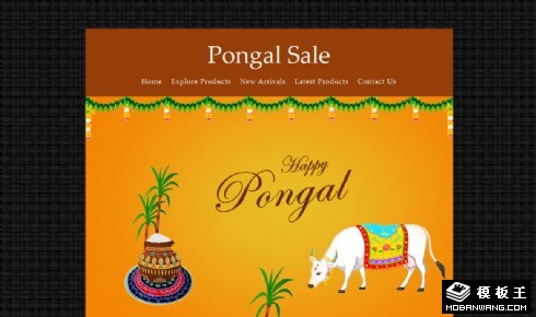 圣诞大促专题响应式网页模板