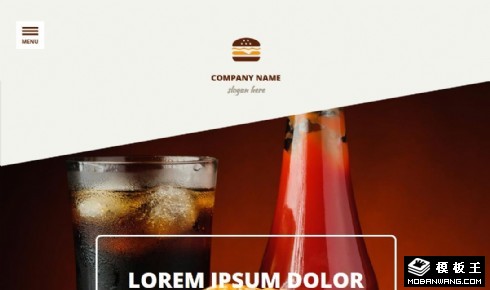 汉堡加盟餐饮连锁响应式网页模板
