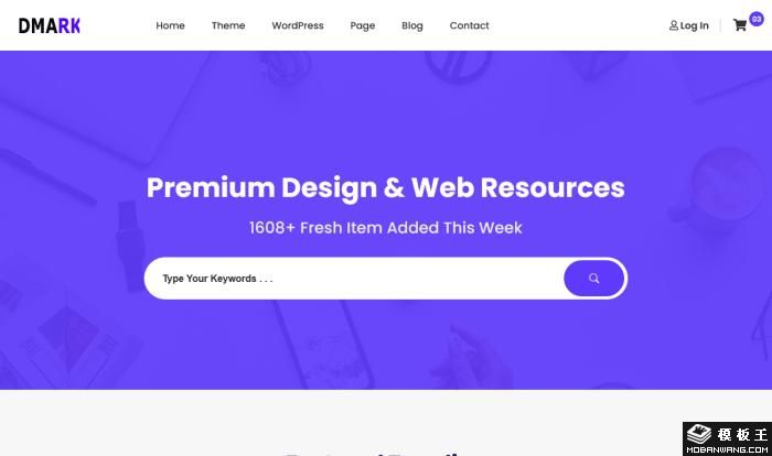 创意设计与网页资源平台网站模板