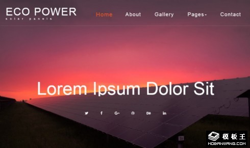 生态能源开发响应式网站模板